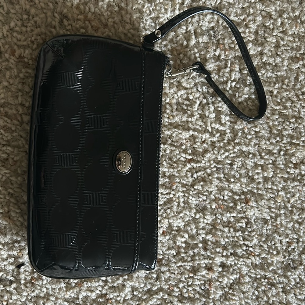 Coach clutch wristlet